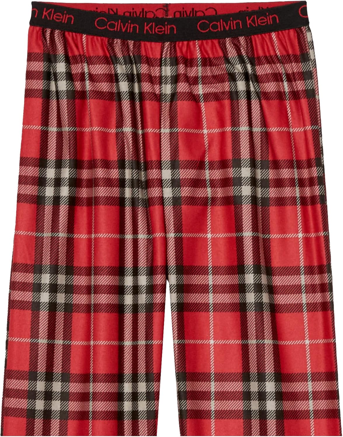 Пижамный комплект Calvin Klein для мальчиков из супермягкой ткани с микроначесом, Scotch Plaid Red — фото 4