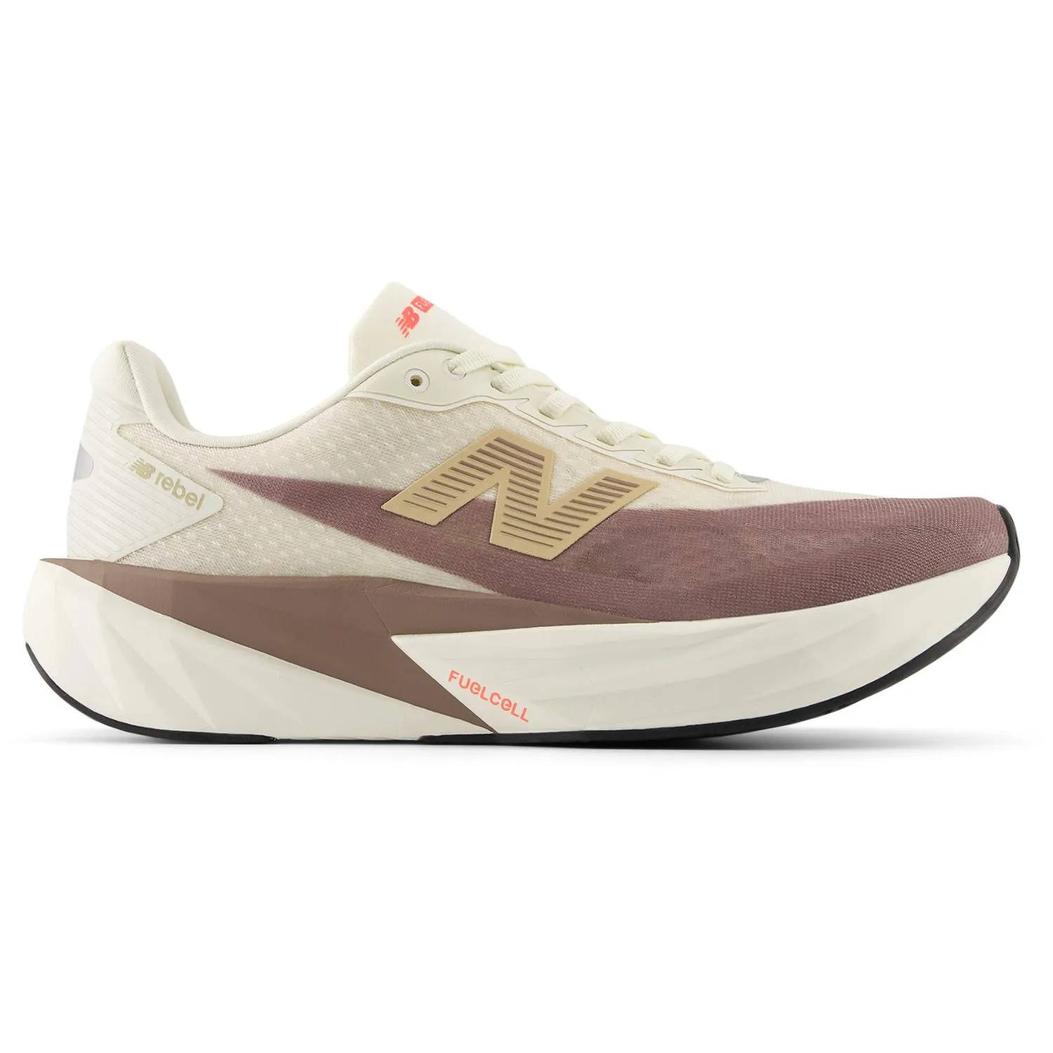Женские кроссовки FuelCell Rebel v5 для бега по дороге New Balance, Angora/Earth Shadow/Sea Salt