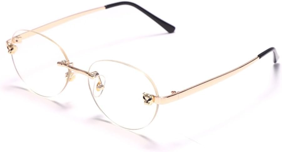 

Ретро-солнцезащитные очки овальной формы без оправы для женщин, солнцезащитные очки с градиентным переходом для мужчин, защита от УФ-излучения UV400, винтажные очки MTZJH, 3