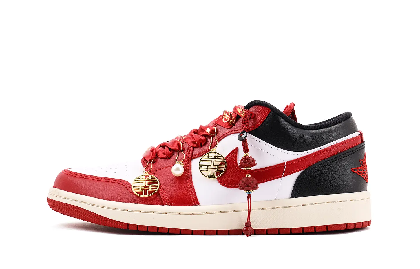 

Jordan Air 1 с кожаной амортизацией, износостойкие низкие винтажные баскетбольные кроссовки Unisex черные красные