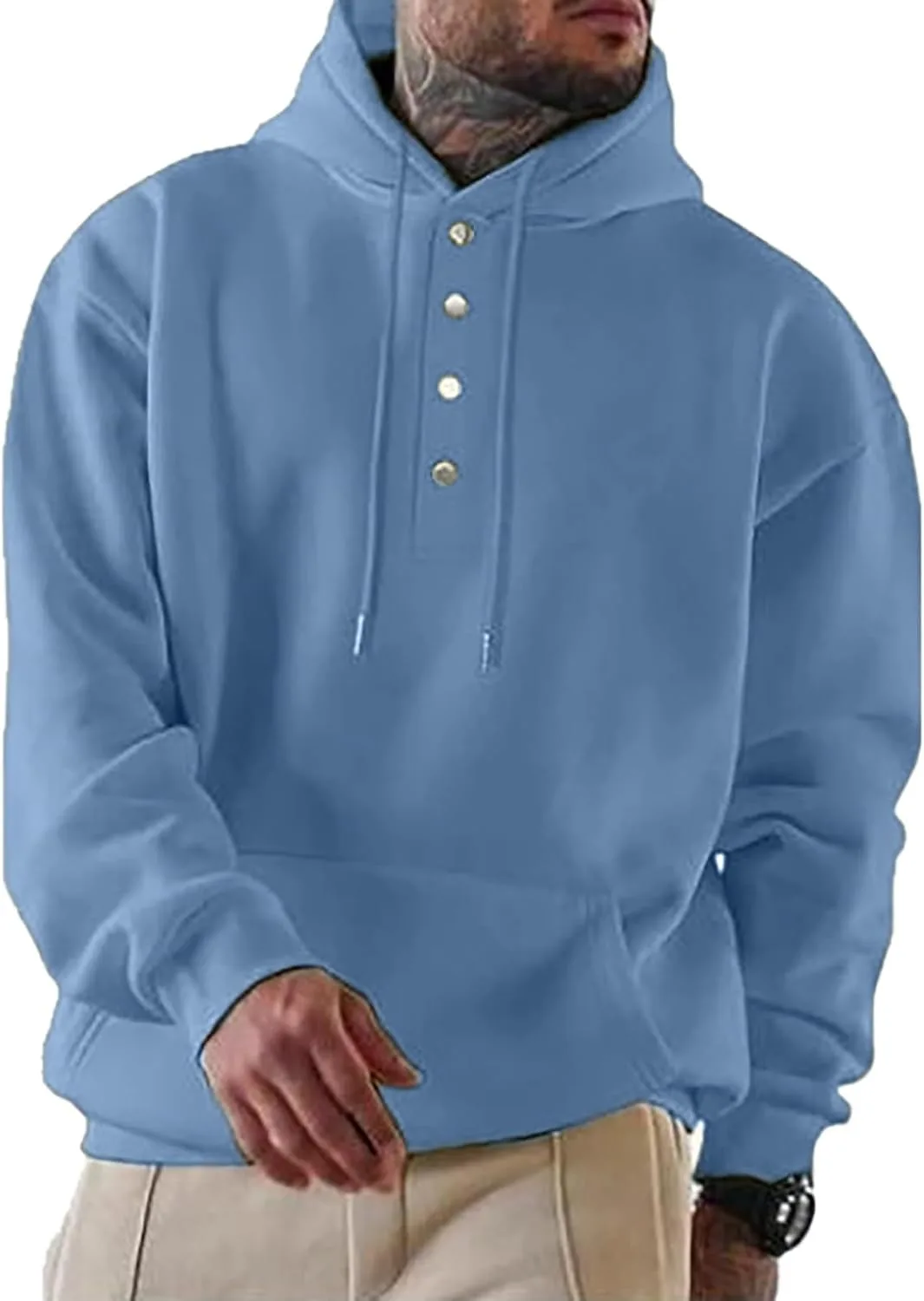 

Толстовка с капюшоном oversized, легкая, на четверной застежке Thatrich