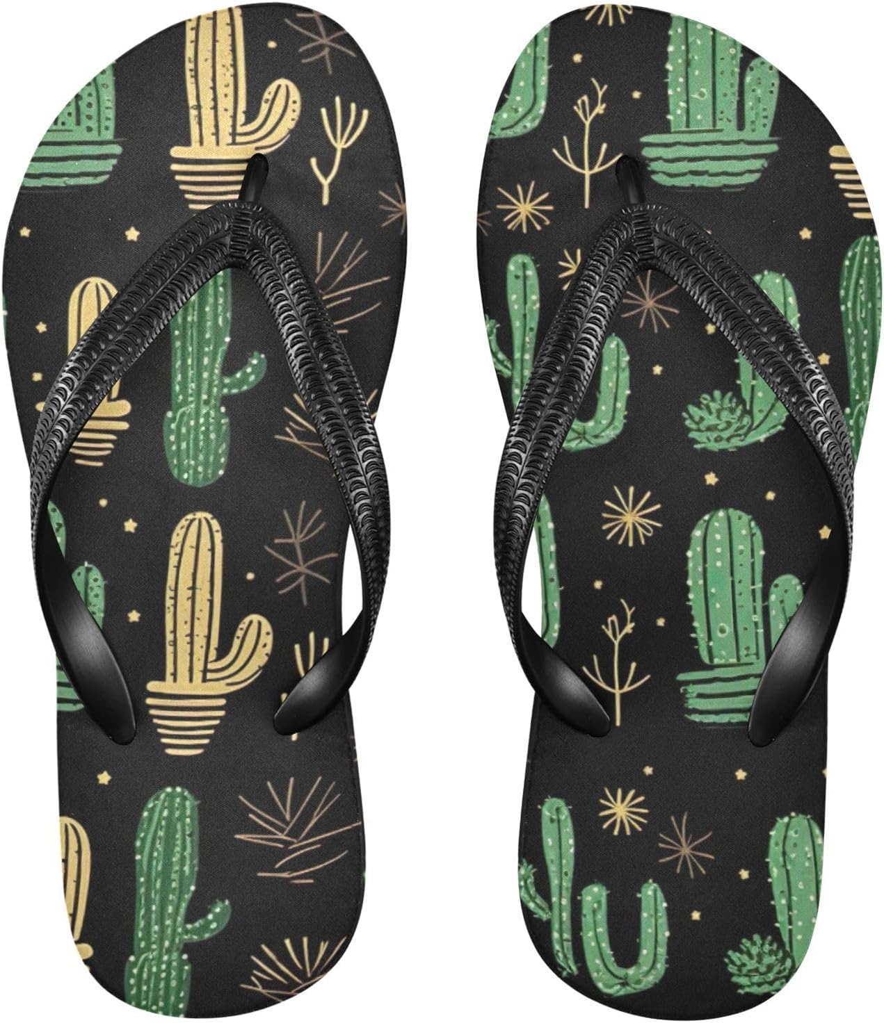 

Шлепанцы «Кактус»- пляжные летние повседневные сандалии для женщин и мужчин, тапочки для душа, размер XS Kfbe, Cactus