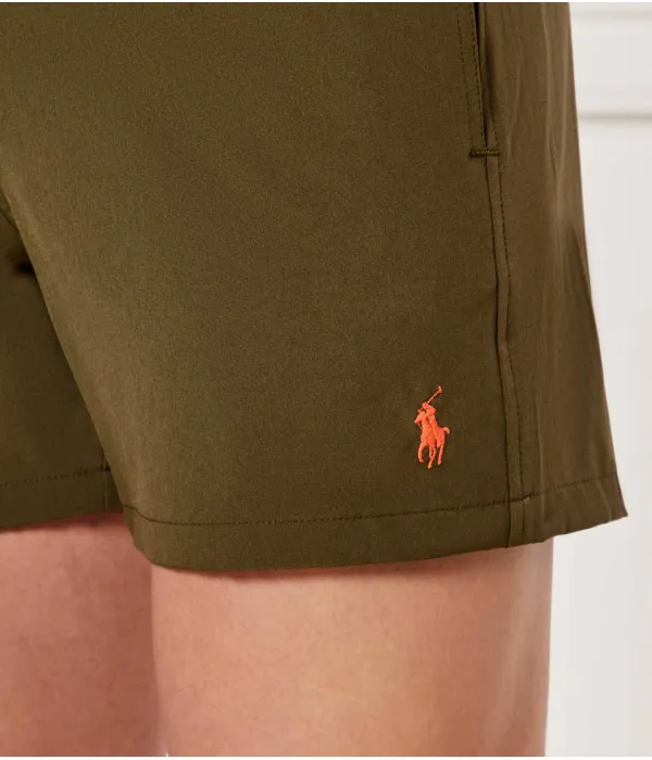 Пляжные шорты Slim fit Polo Ralph Lauren, зеленый — фото 4
