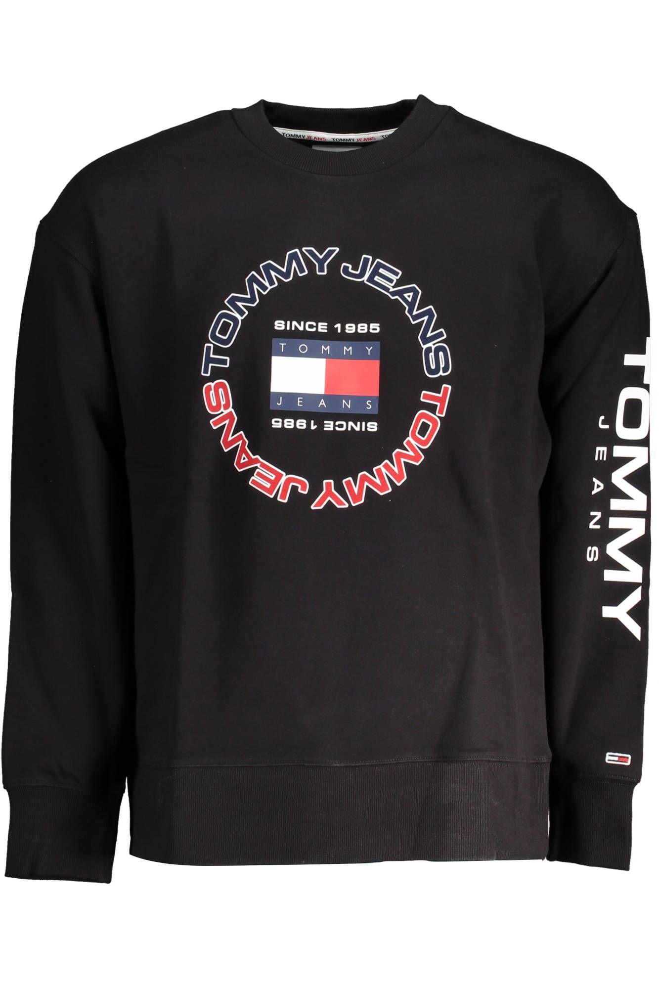

Черный хлопковый мужской свитер Tommy Hilfiger