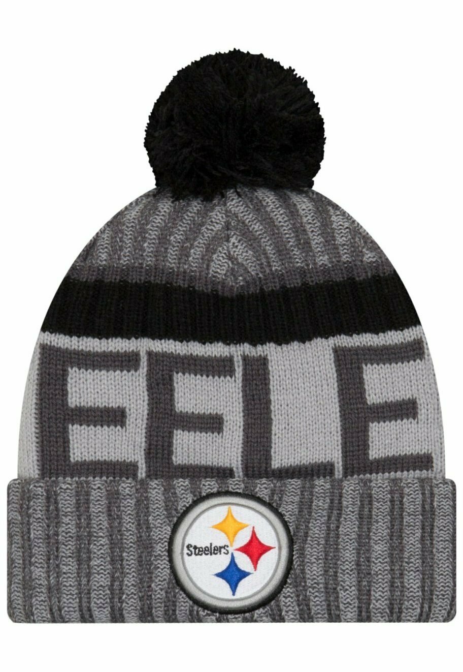 

Шапка NFL SIDELINE BOBBLE PITTSBURGH STEELERS New Era, цвет grey