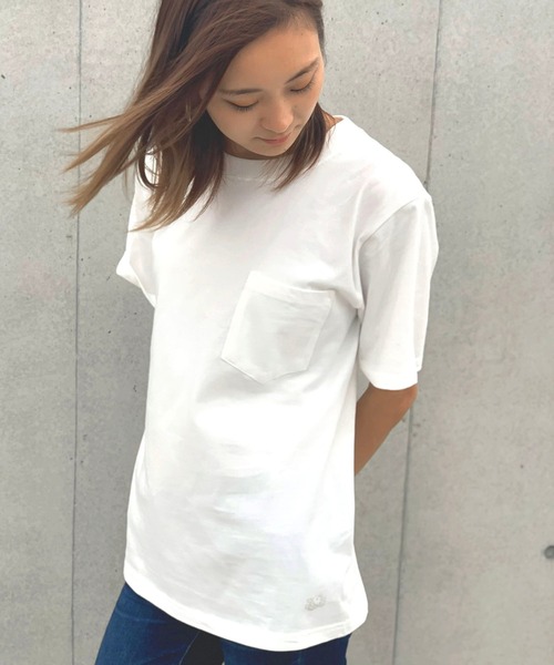 

Футболка с карманом, плотный джерси FRUIT OF THE LOOM, белый