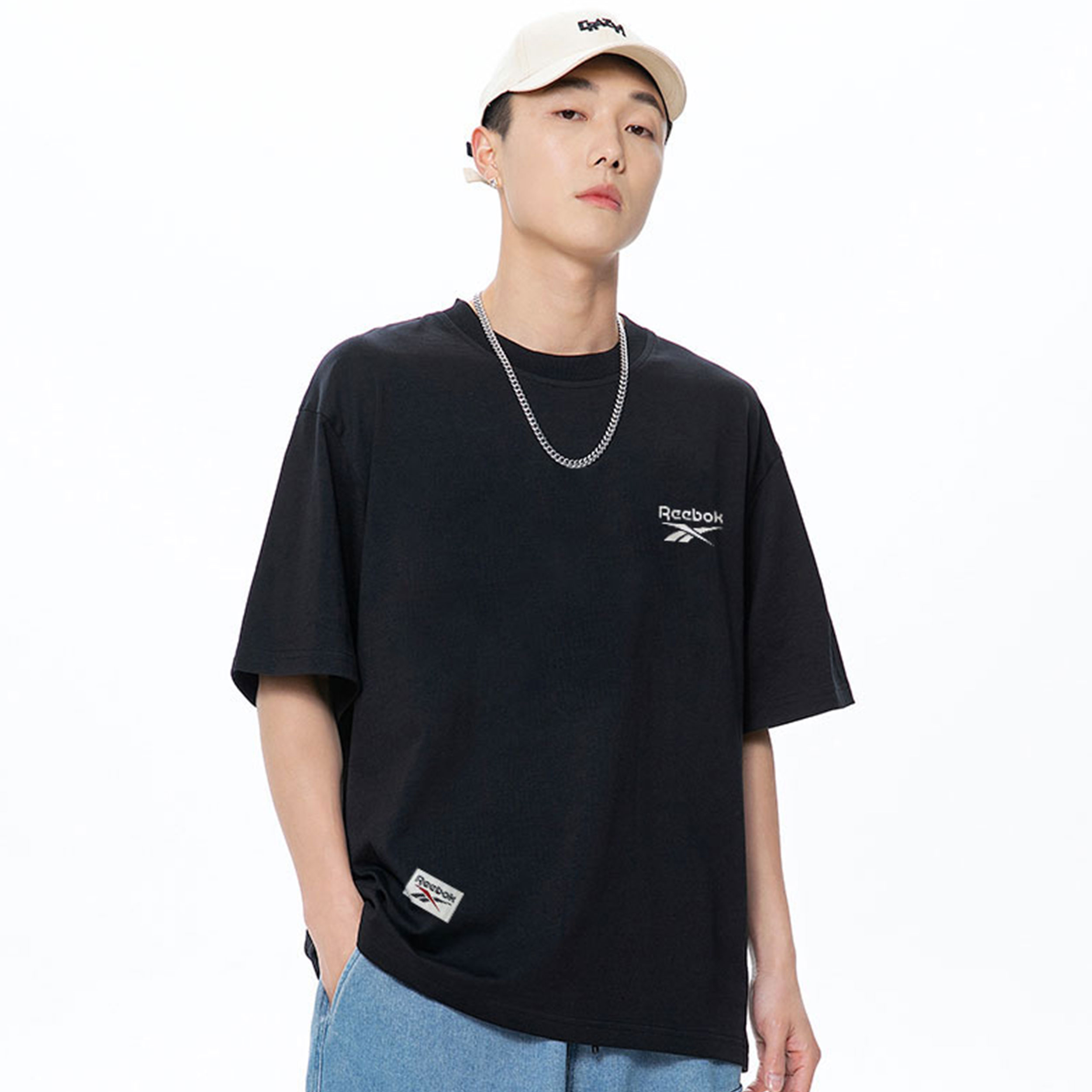 

Футболка Unisex Crew Neck Moderate Reebok, темно-синий