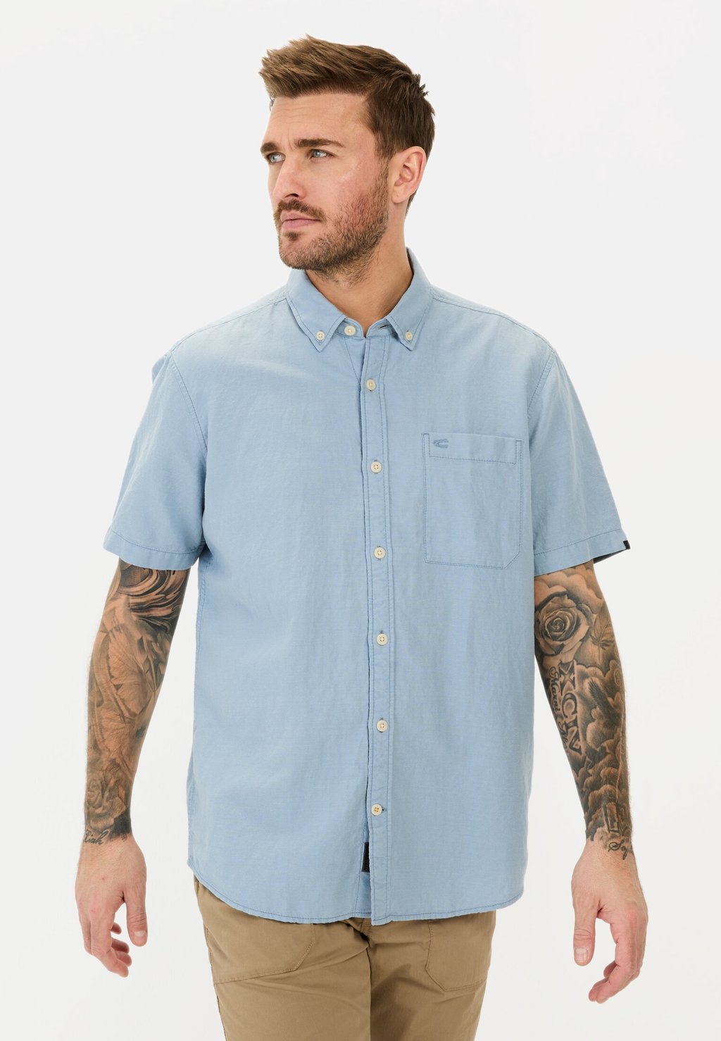 

Рубашка SHORTSLEEVE camel active, синий