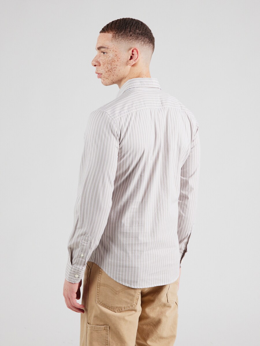 Рубашка Slim Fit на пуговицах LEVI'S  Battery Housemark Slim Fit Shirt, темно-бежевый — фото 4