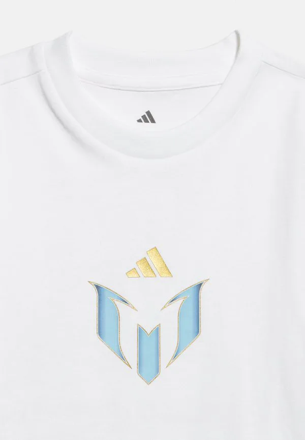 Футболка унисекс с графическим принтом, посвященным иконе месси. Adidas Performance, White — фото 4