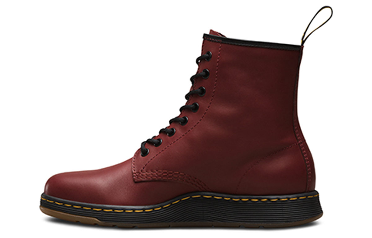 

Ботинки женские, вишнево-красные Dr.Martens