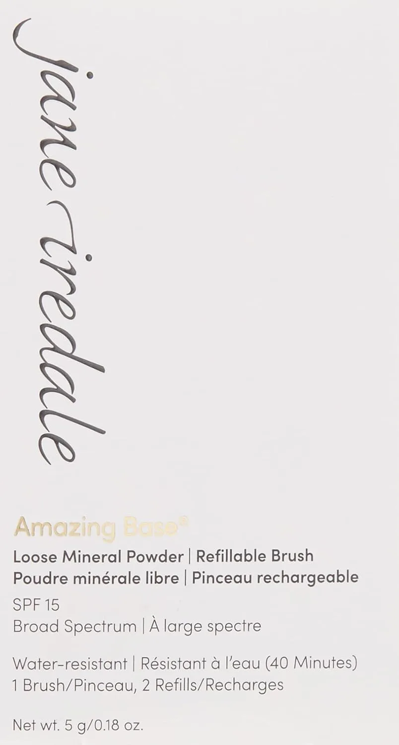 Jane Iredale Amazing Base Loose Mineral Powder, Luminous Foundation with SPF 20, Oil Free, Talc Free & Weightless, Vegan & Cruelty Free Makeup, Velvet — фото 2