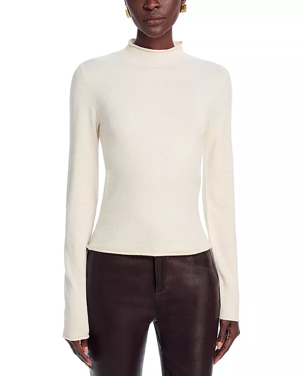 

Мягкий свитер с воротником-стойкой Cosysoft French Connection, белый