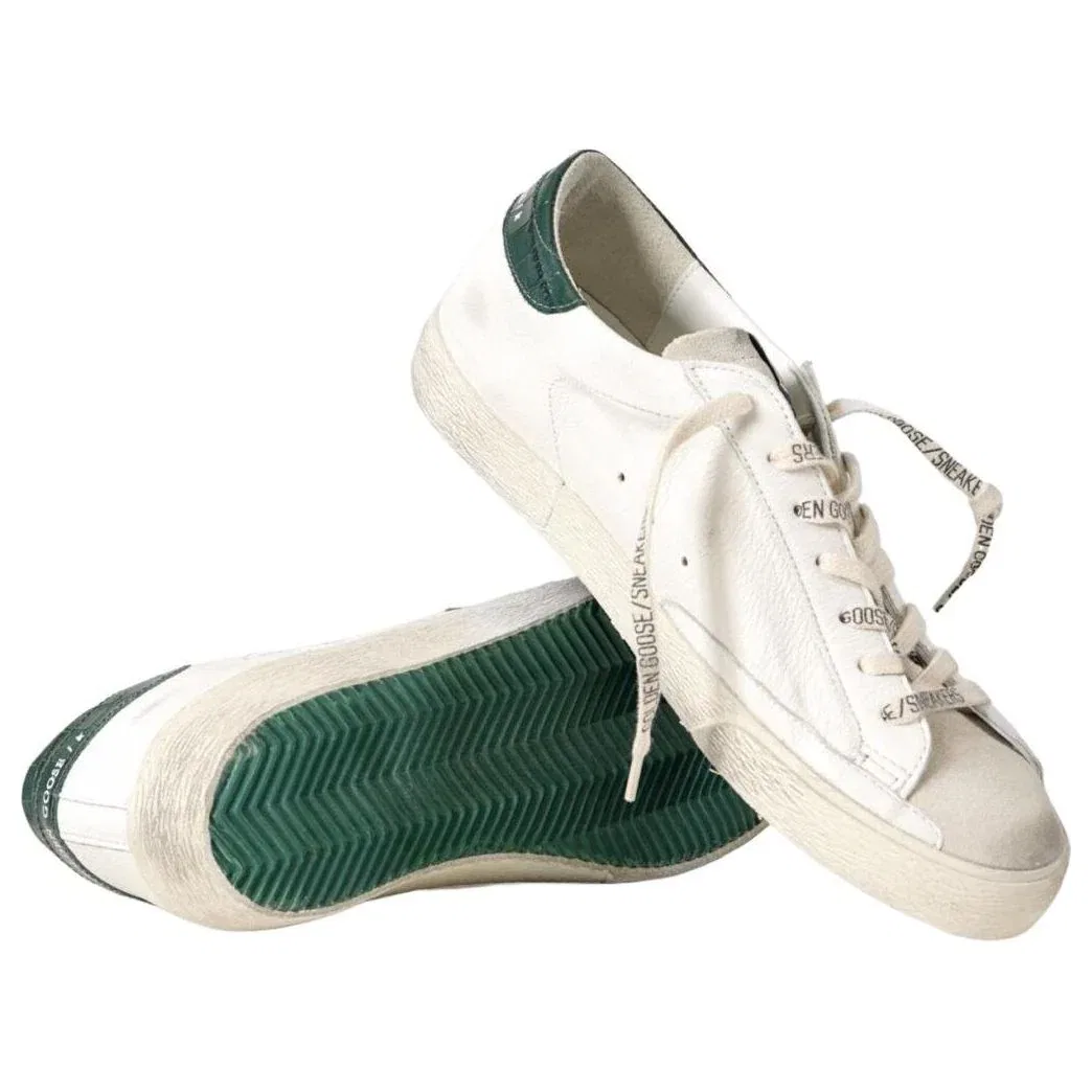 Кроссовки Golden Goose Super-Star 'White Green' GMF00101-F008113-10502, белый — фото 4