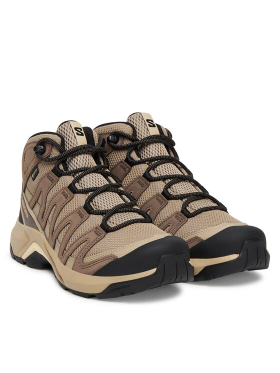 Треккинговые ботинки женские Salomon X-Adventure Recon с мембраной Gore-Tex, коричневый — фото 2