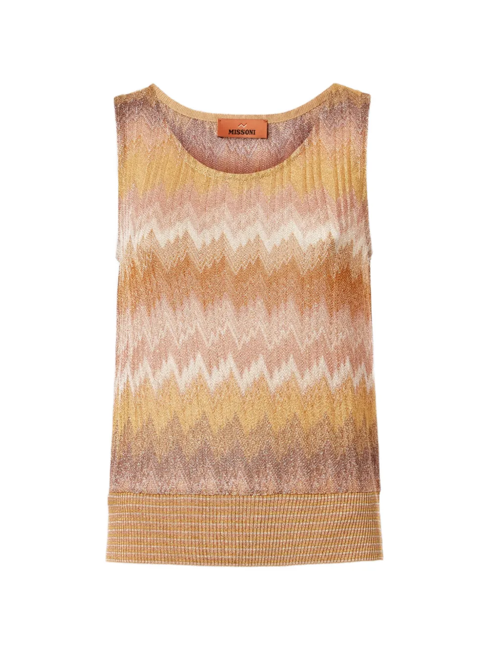 

Топ с зигзагообразным узором Missoni, оранжевый