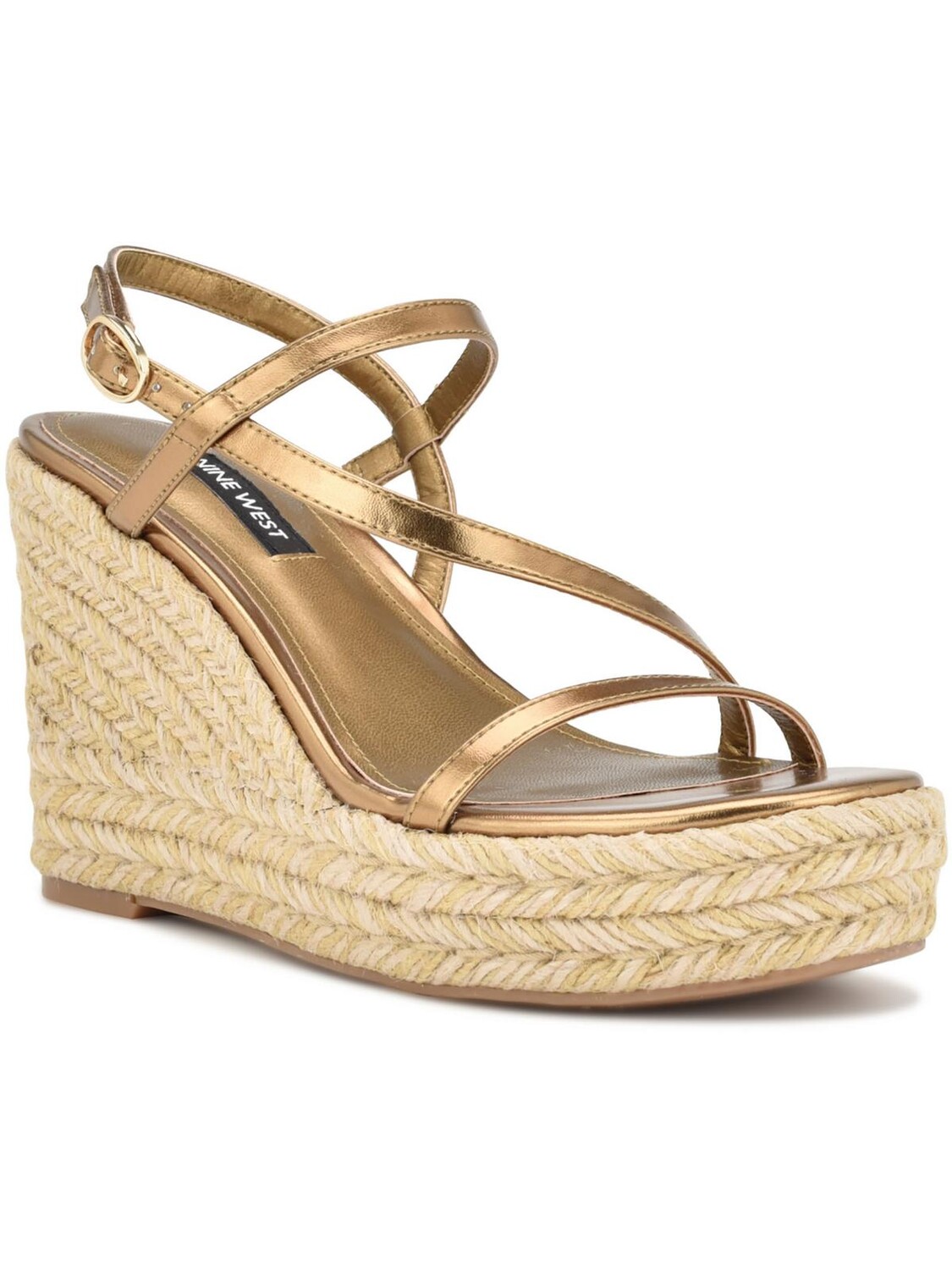

Женские сандалии на регулируемой платформе Jills 3 Nine West, золото