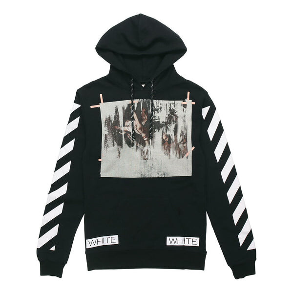 

Толстовка men's painting stripe black Off-White, черный