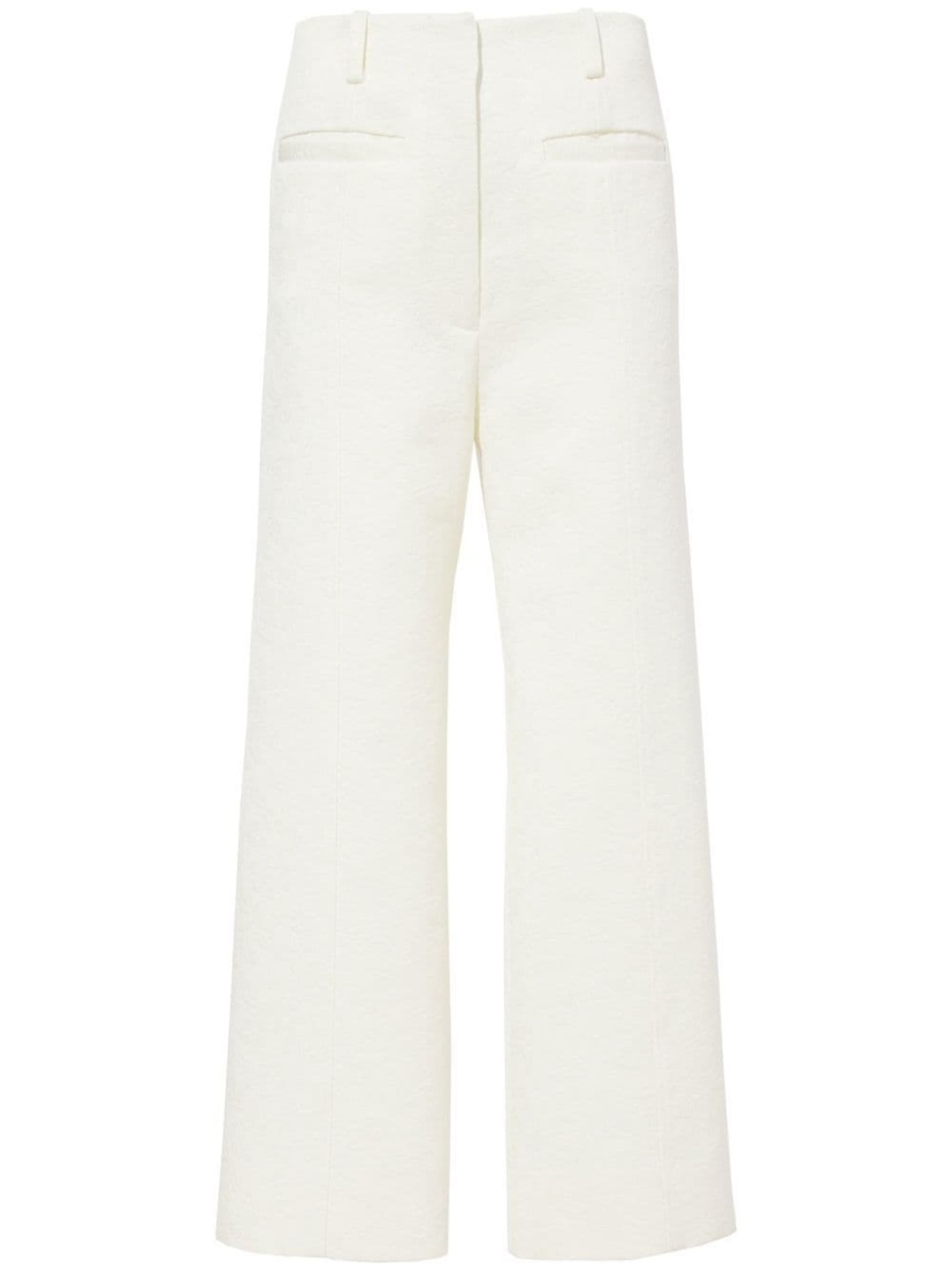 

Proenza Schouler cotton wool jacquard trousers, белый