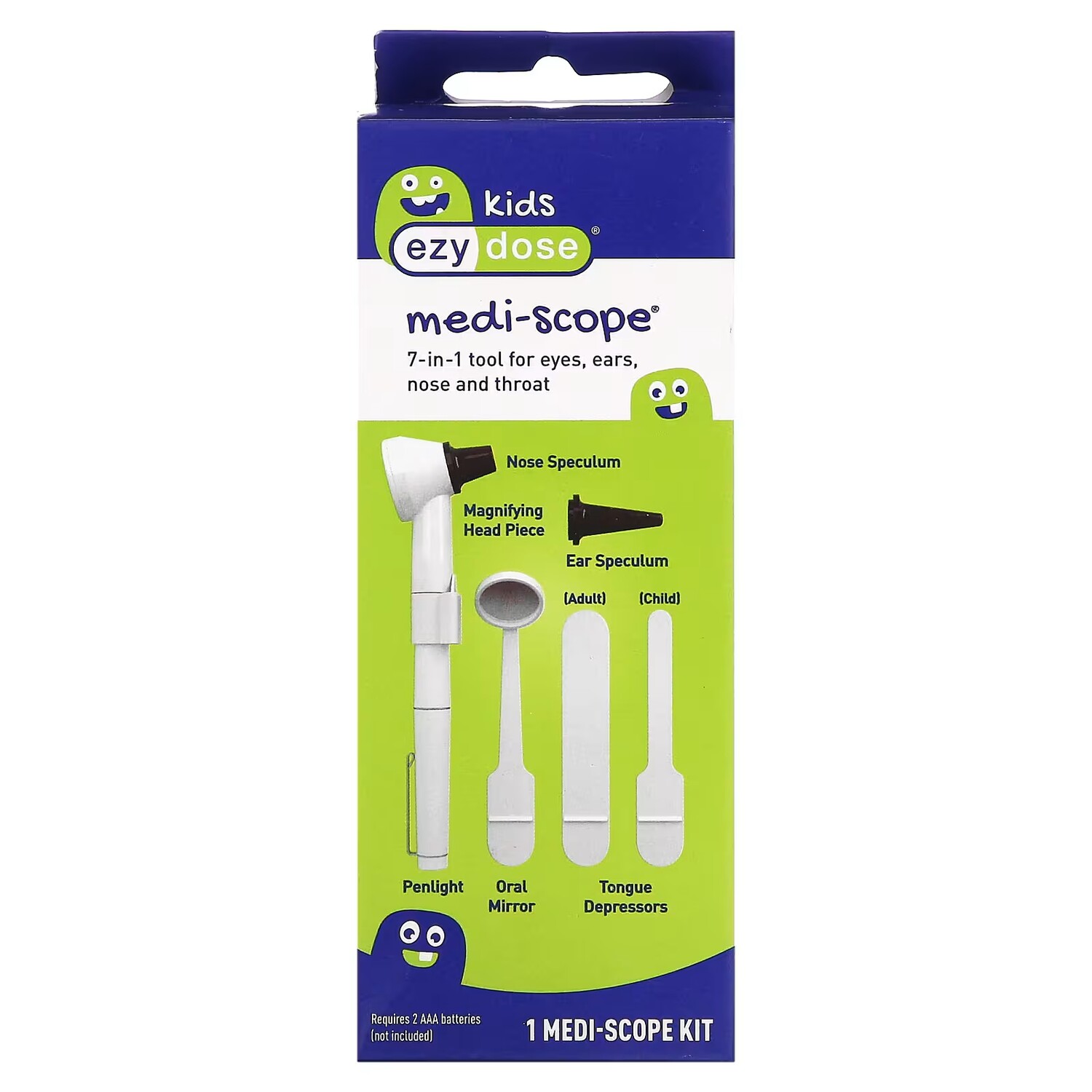 

Набор инструментов Ezy Dose Kids Medi-Scope 7-в-1 для глаз, ушей, носа и горла
