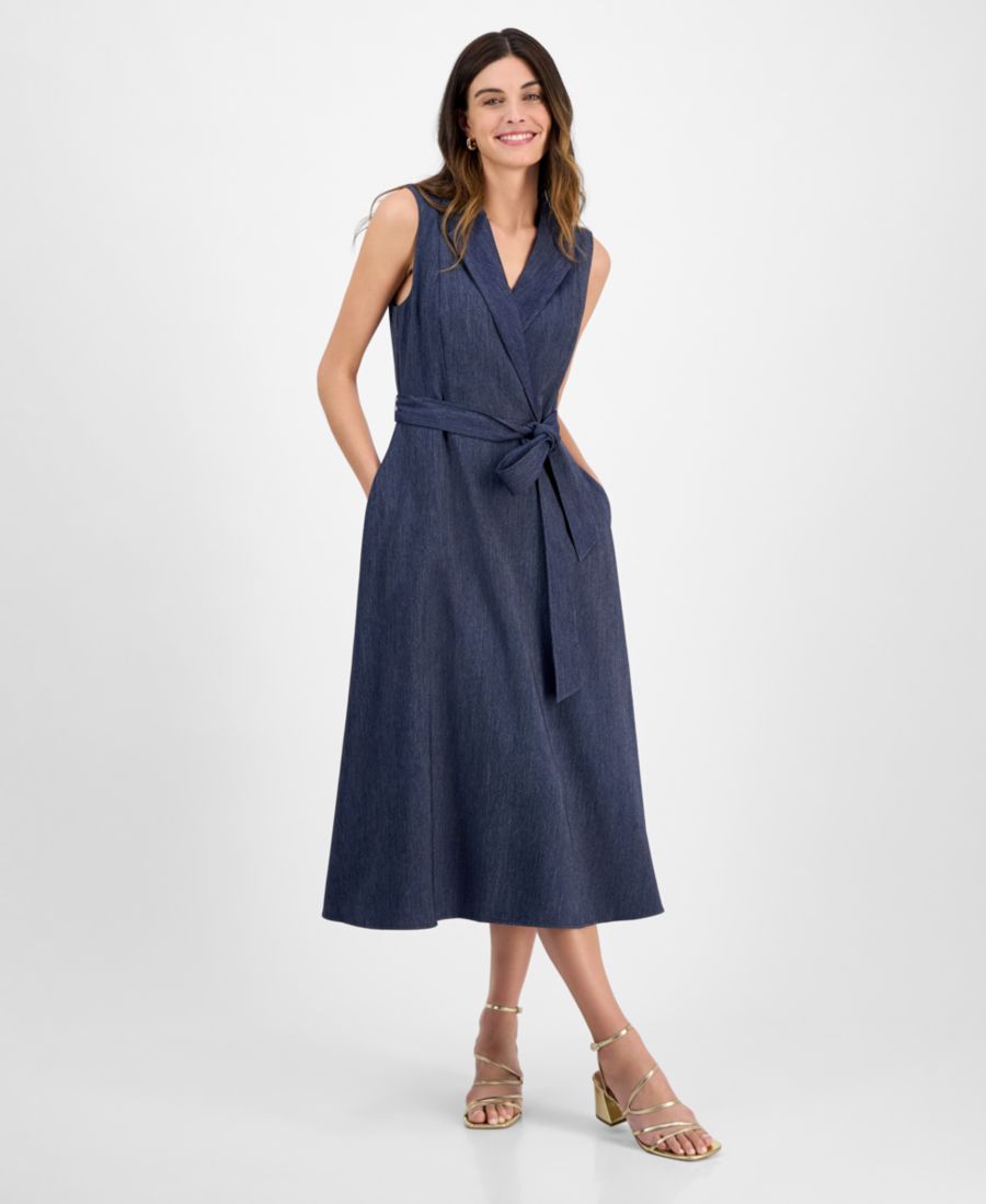 

Женское платье миди без рукавов julia jordan, Navy