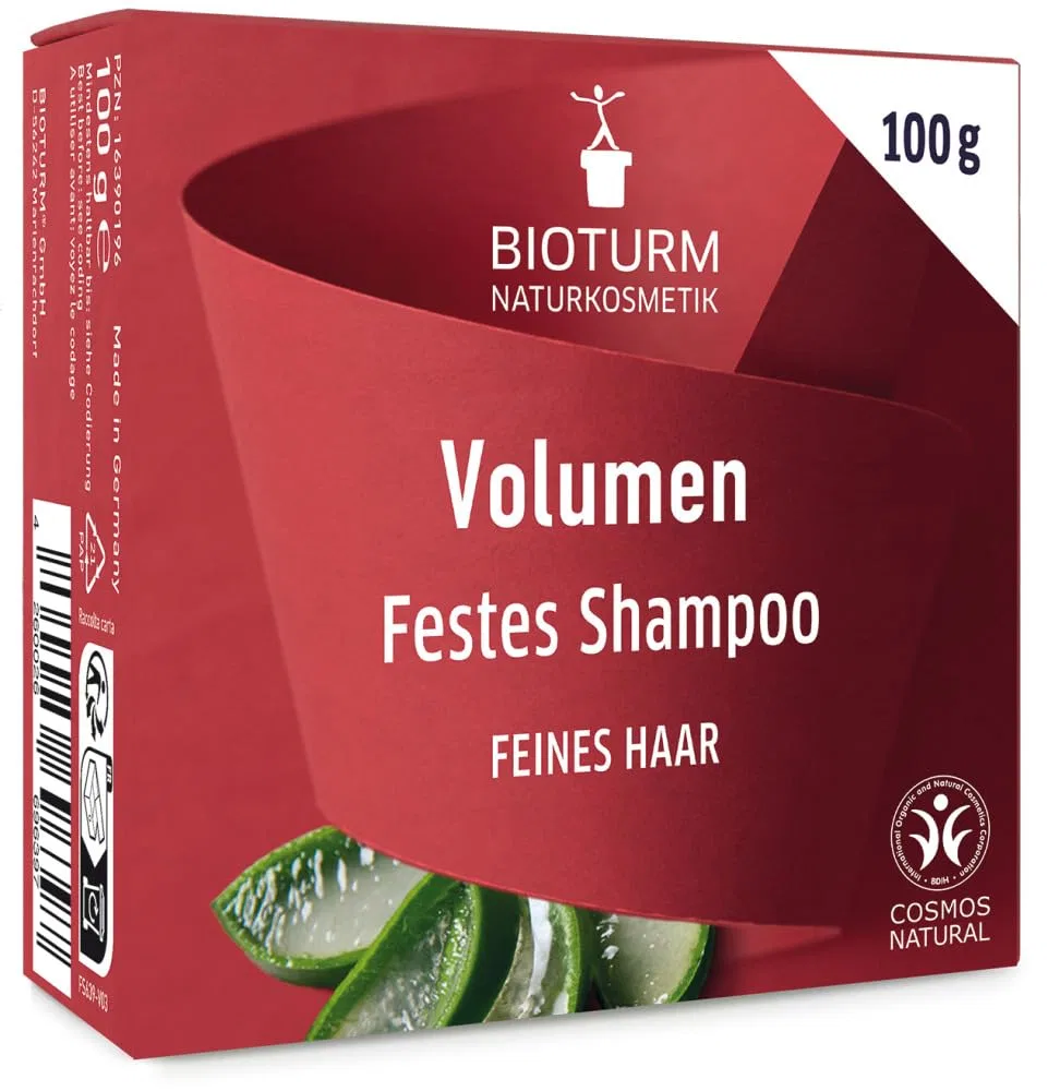 Твердый шампунь для объема BIOTURM, 2 x 100 г Bioturm