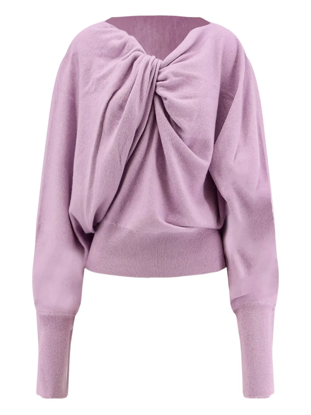 

Свитер с драпировкой Alberta Ferretti, розовый