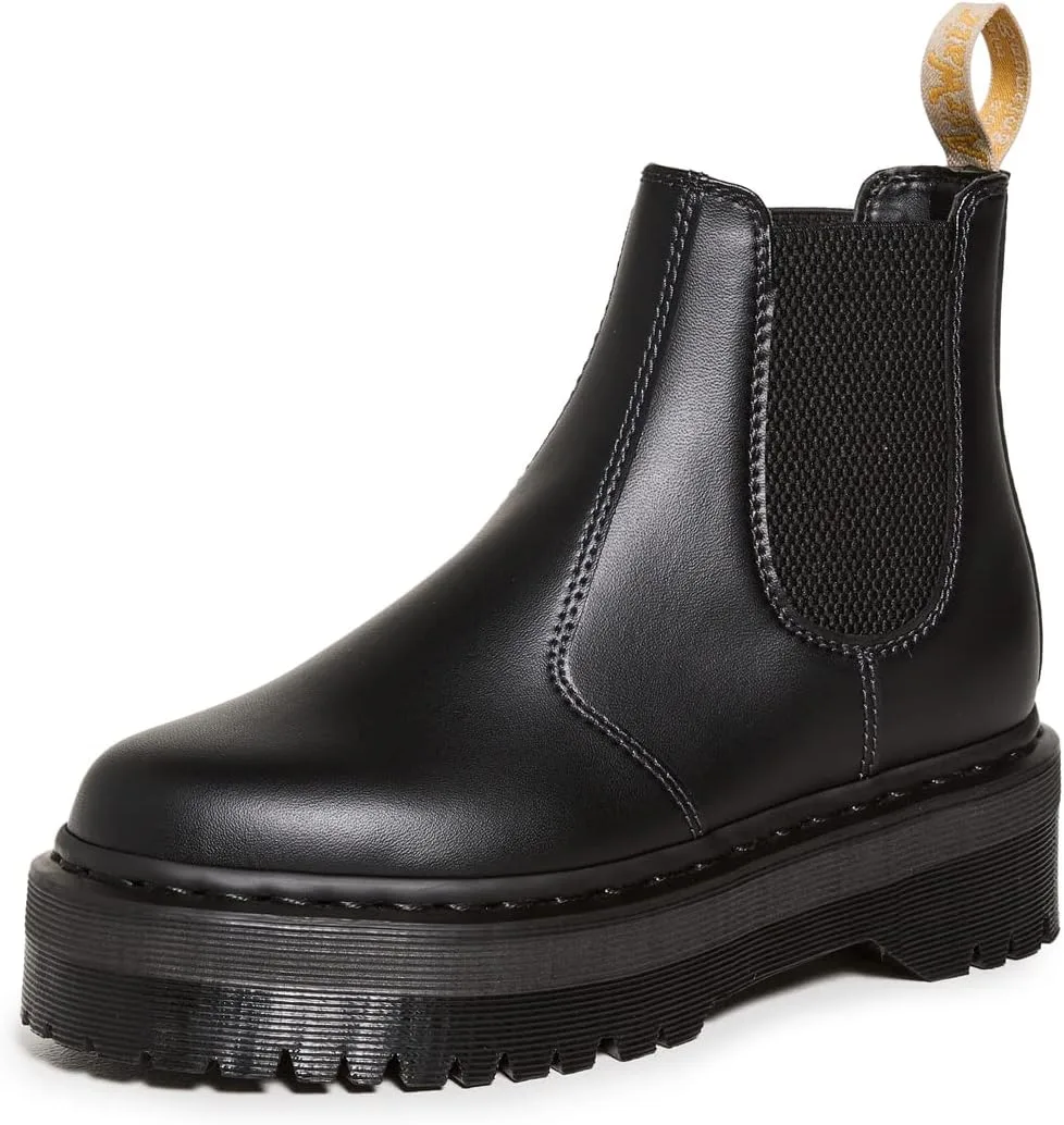 Ботинки Botinki Dr. Martens Vegan 2976 Quad Black Felix Rub Off, мужские черные ботинки