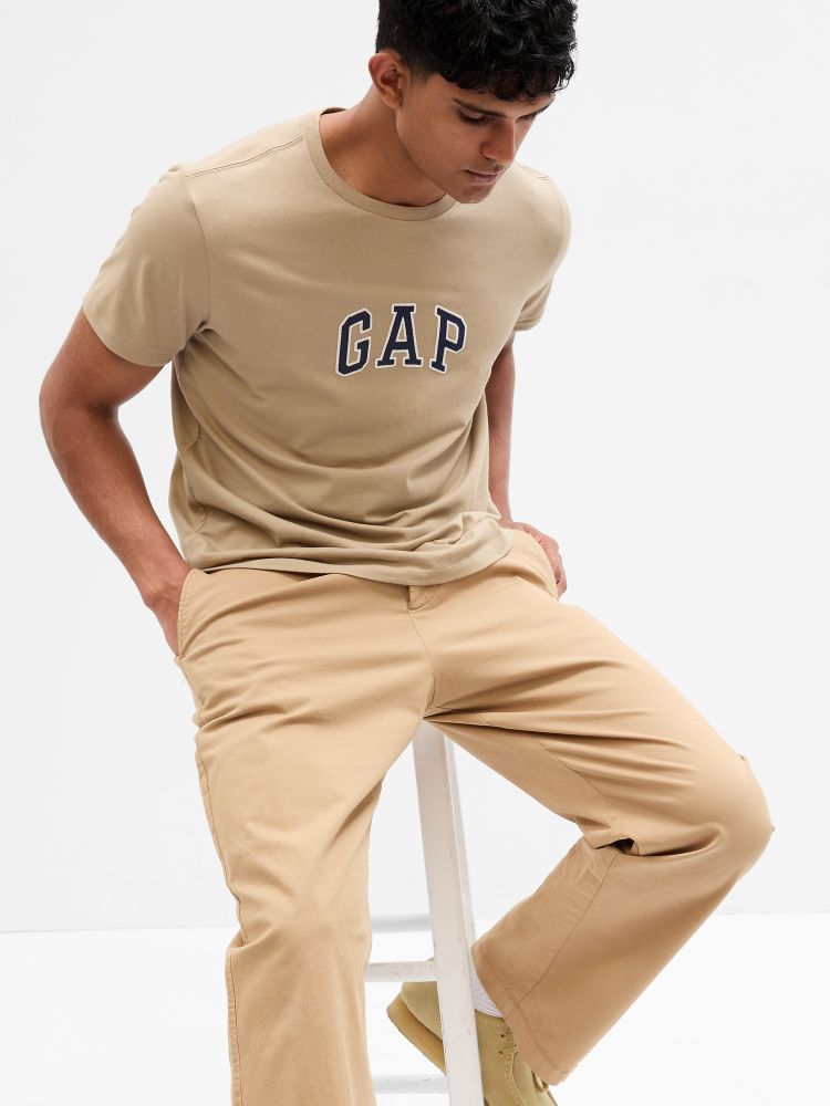 

Футболка с логотипом Gap, бежевый