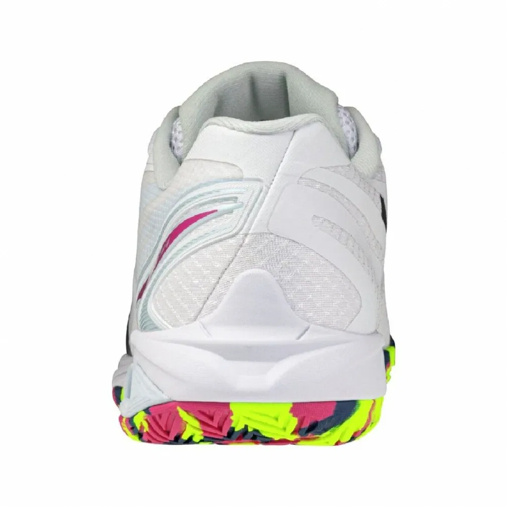 Унисекс бадминтонные кроссовки «Wave Claw 4» от Mizuno, White X Pale Blue — фото 4