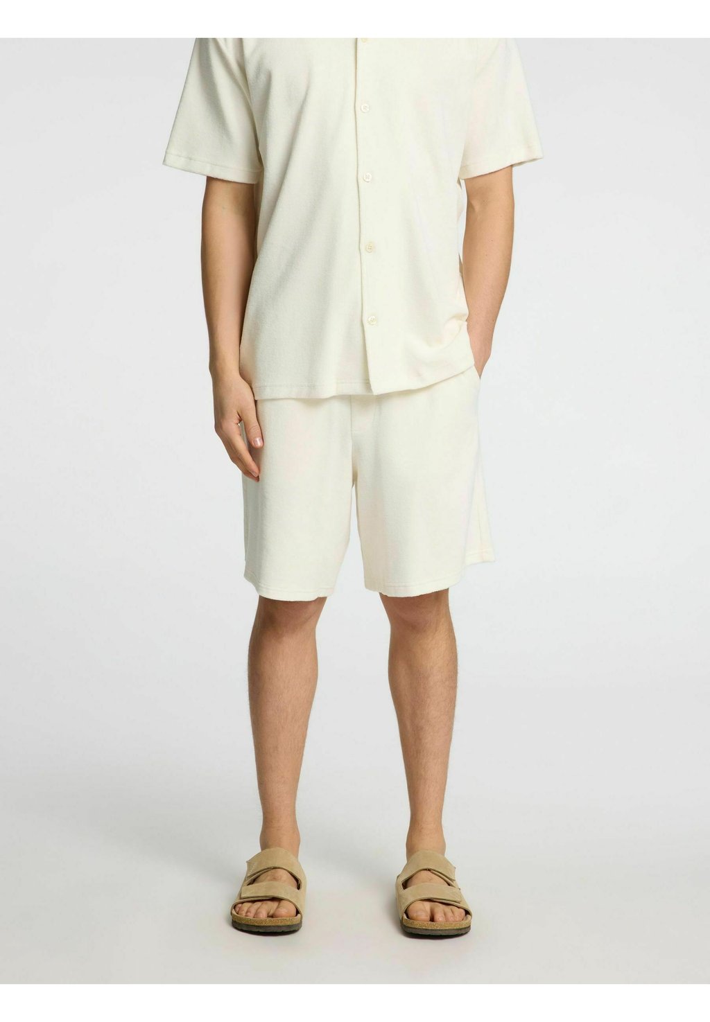 

Шорты Tracksuit bottoms Selected Homme, бежевый