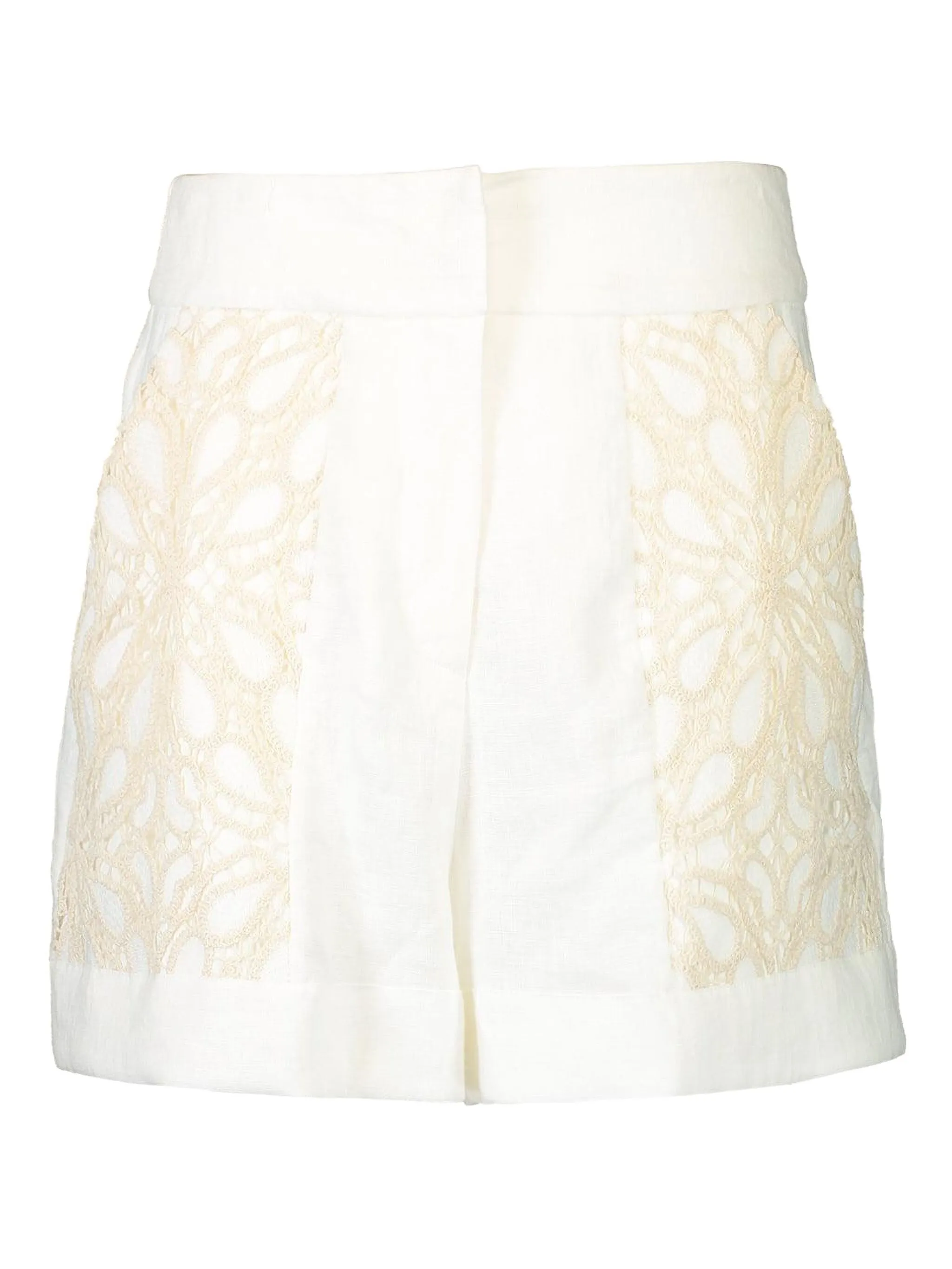 

Шорты с кружевными вставками Jbq, белый