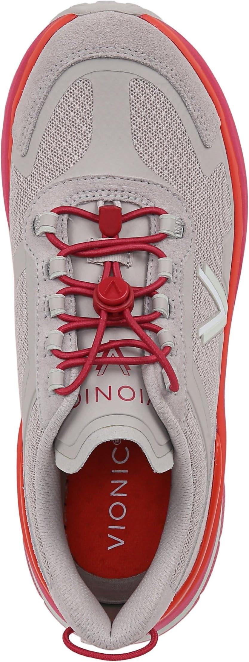 Кроссовки VIONIC Walk Max Sierra, Soft Oyster/Magenta Leather — фото 2