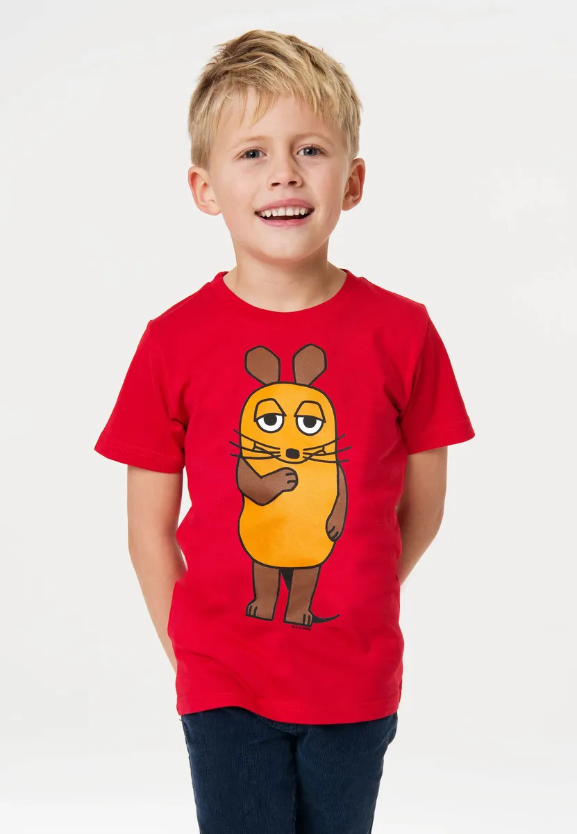 

Logoshirt Футболка "Sendung mit der Maus - Maus", с классным принтом, красный