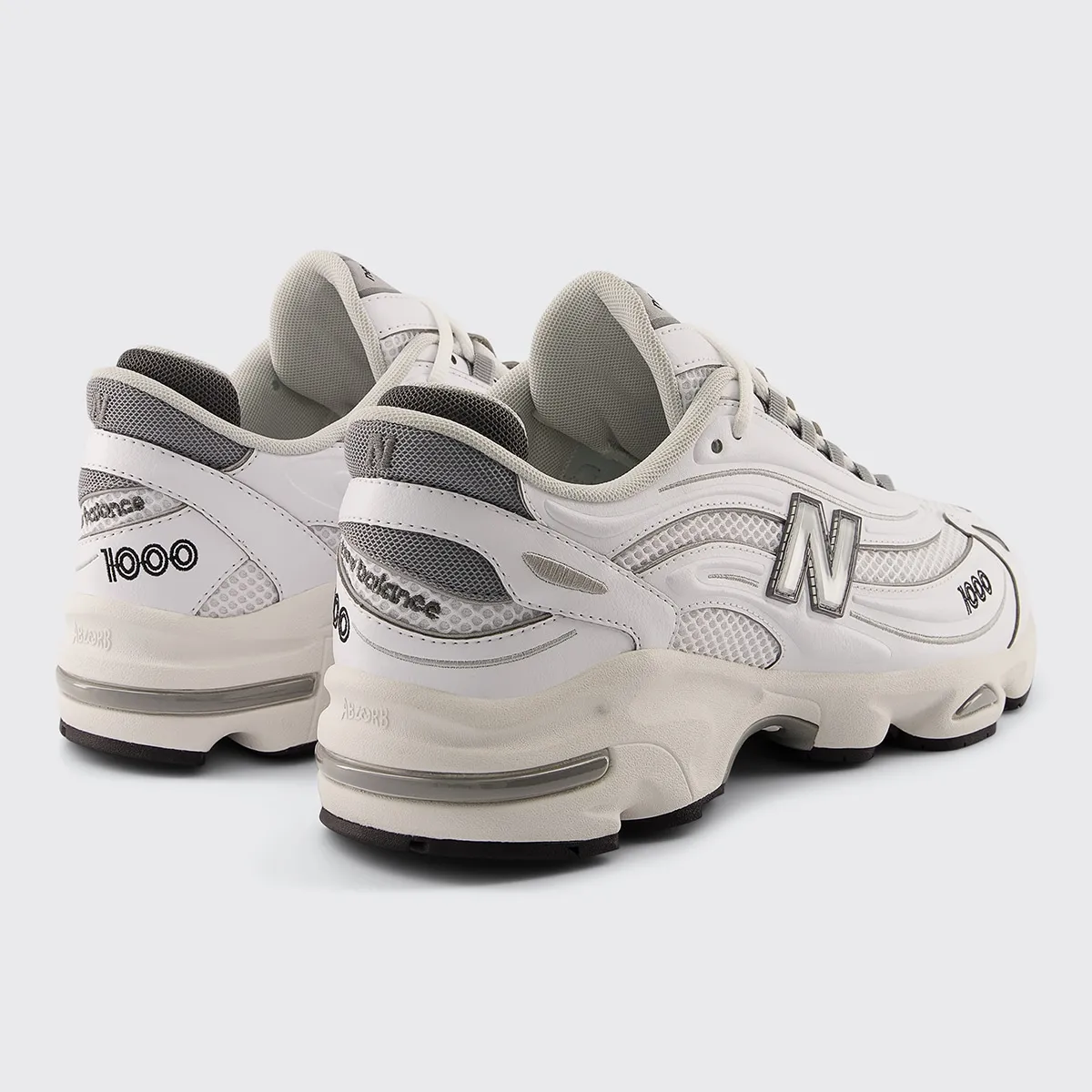 Унисекс кэжуал кроссовки 1000 New Balance, белый — фото 4