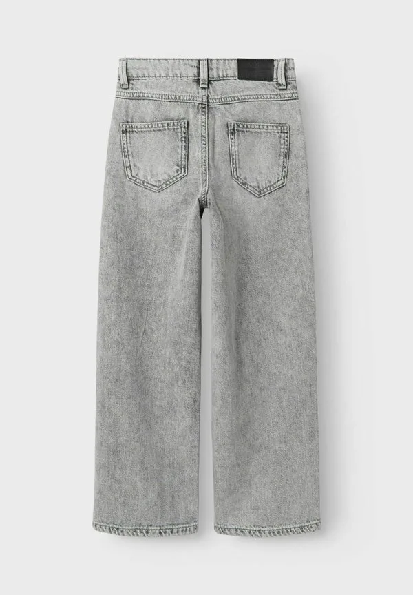 Nkfrose широкие расклешенные джинсы Name It, Light Grey Denim — фото 2
