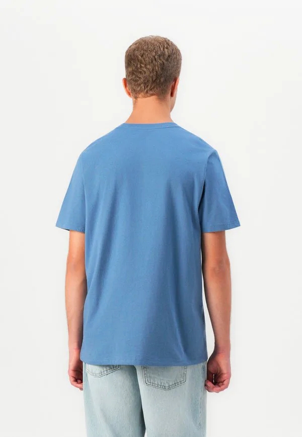 Повседневная мягкая базовая футболка с логотипом Gap, Bainbridge Blue — фото 3
