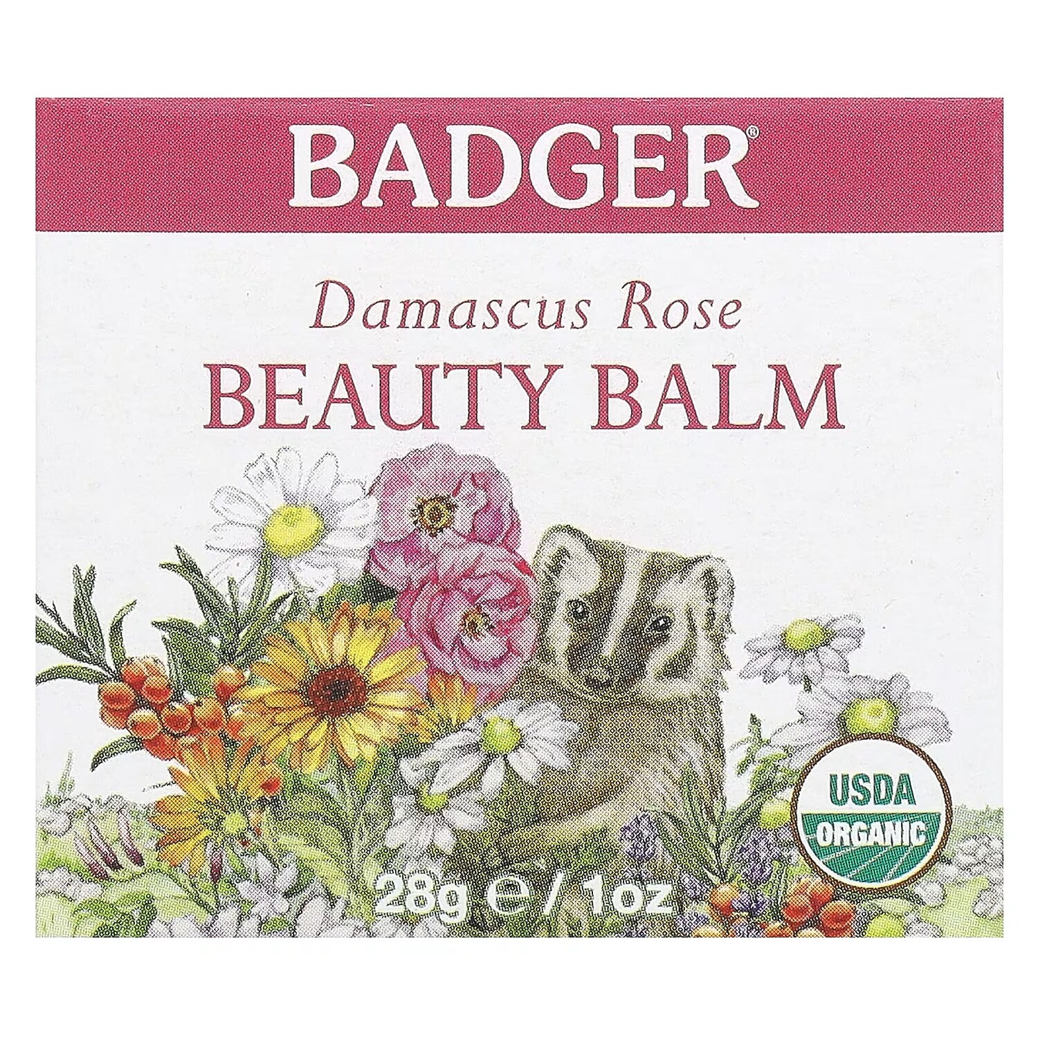 Крем для лица Badger Company — Бальзам для красоты дамасская роза — фото 2