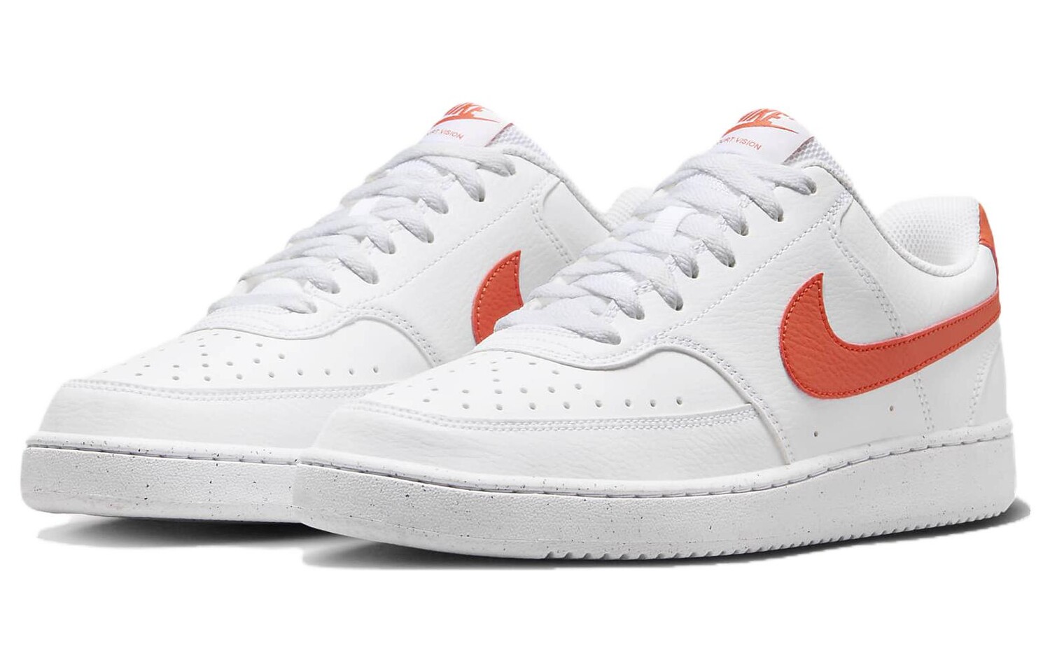 Кроссовки Nike Court Vision Low Next Nature 'White Picante Red' — фото 3