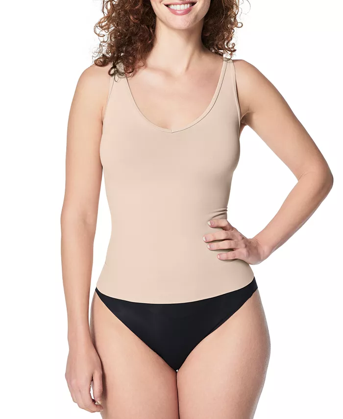 

Женский повседневный бесшовный утягивающий топ SPANX, коричневый/бежевый