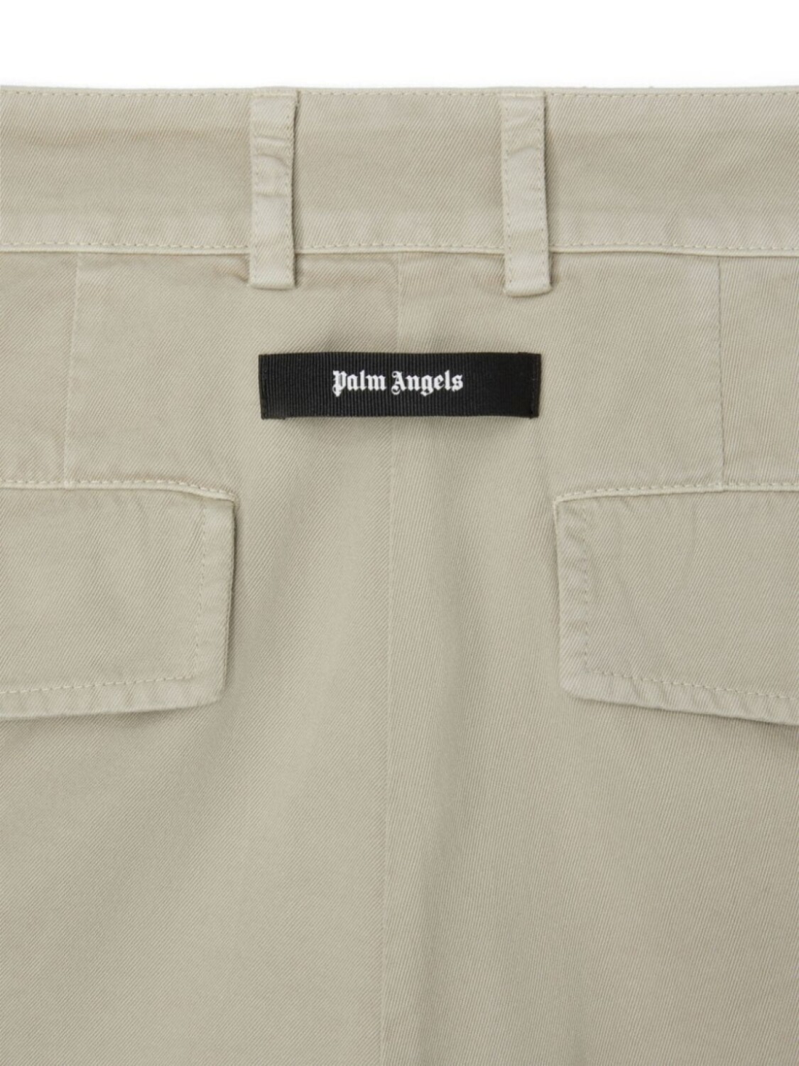 Palm Angels широкие брюки GB Label, нейтральный цвет — фото 3