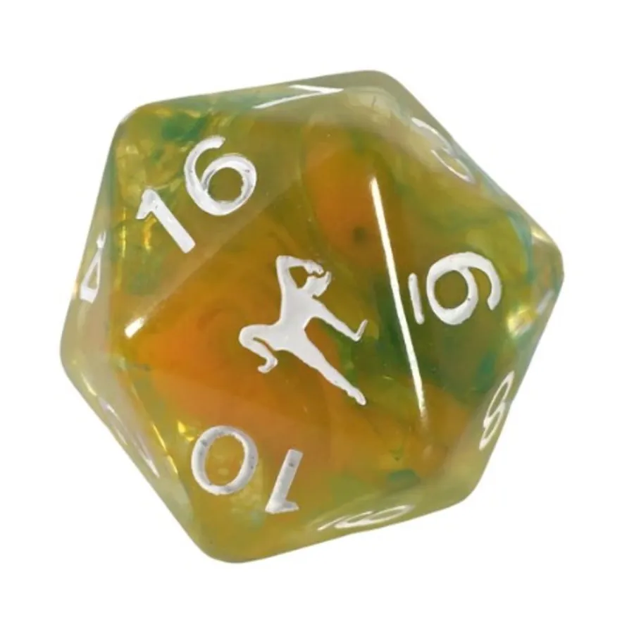 

29 мм d20 — Монашеская дисциплина с символом класса, Class & Creature Dice - Singles