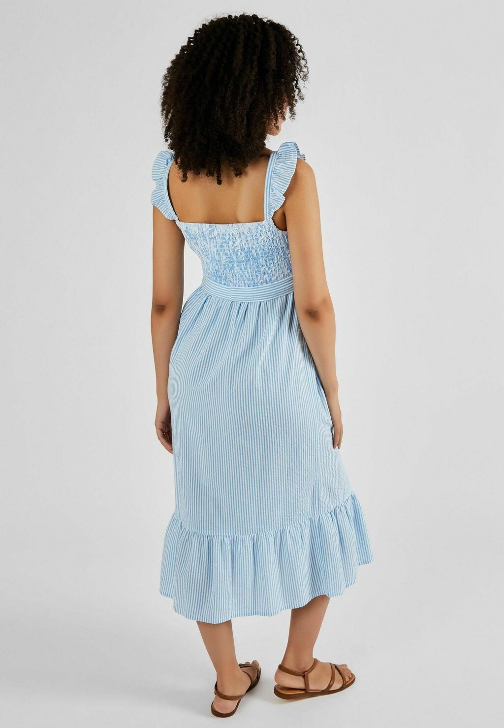 

Дневное платье STRIPED MATERNITY MIDI SUMMER REGULAR JoJo Maman Bébé, синий