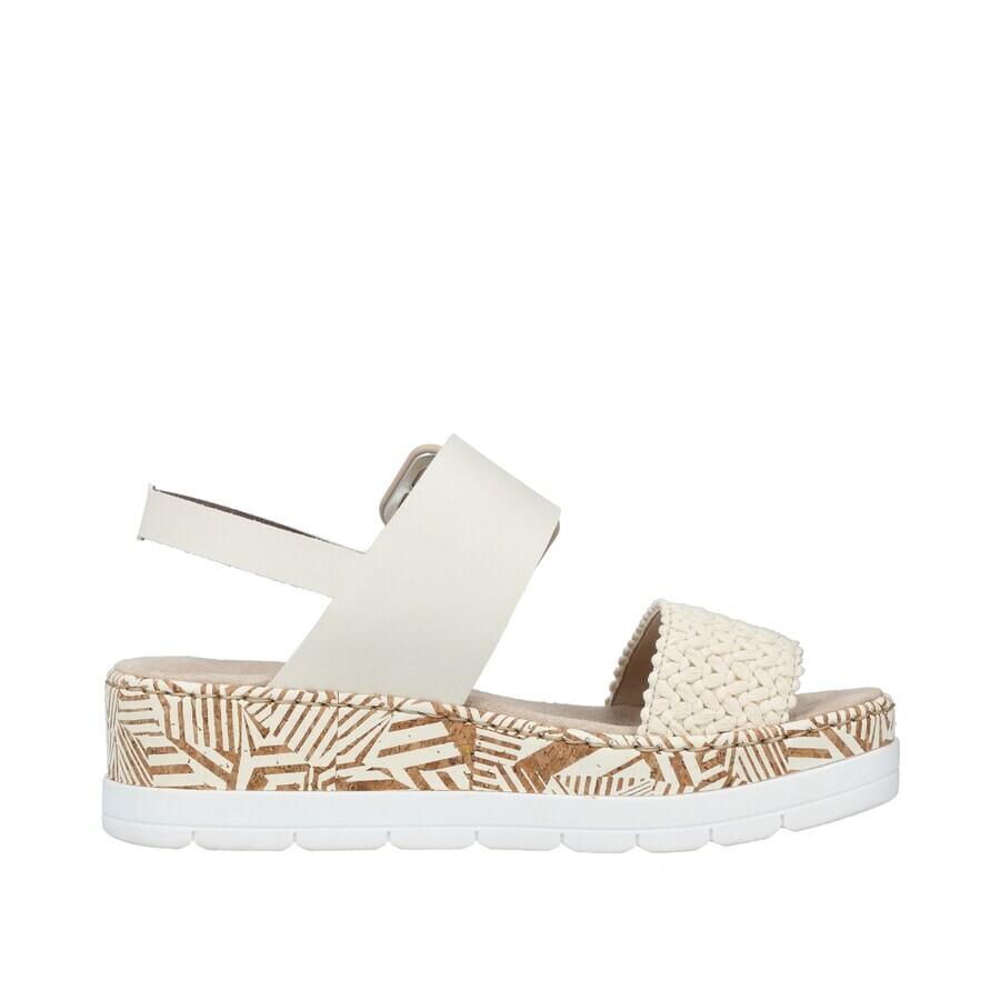 Босоножки на высоком каблуке Rieker Sandals V3950, светло-бежевый — фото 2
