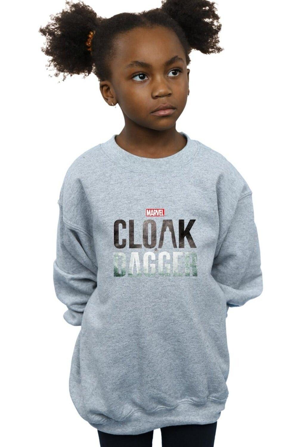 

Толстовка с логотипом Cloak And Dagger Marvel, серый