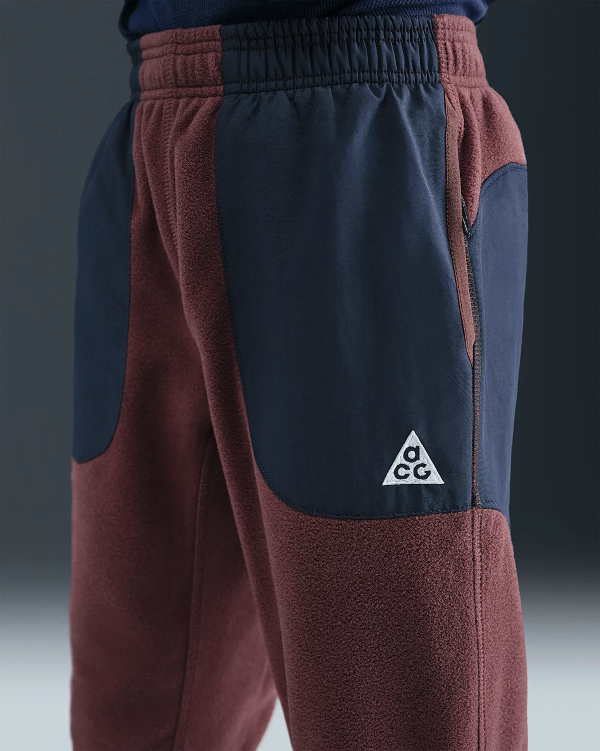 Детские штаны Polartec® Nike ACG "Wolf Tree", Red Sepia/Thunder Blue/Summit White — фото 2