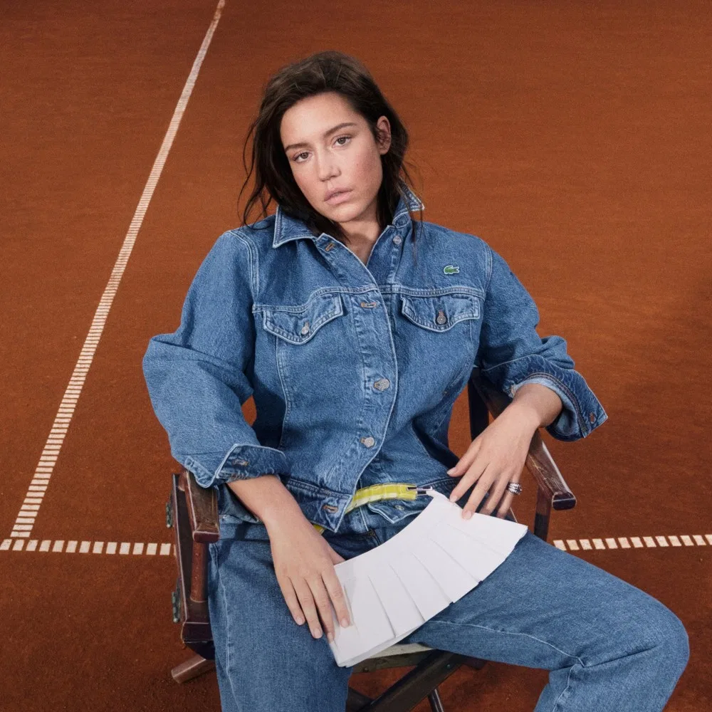 Куртка джинсовая Lacoste Tracker, синяя — фото 2