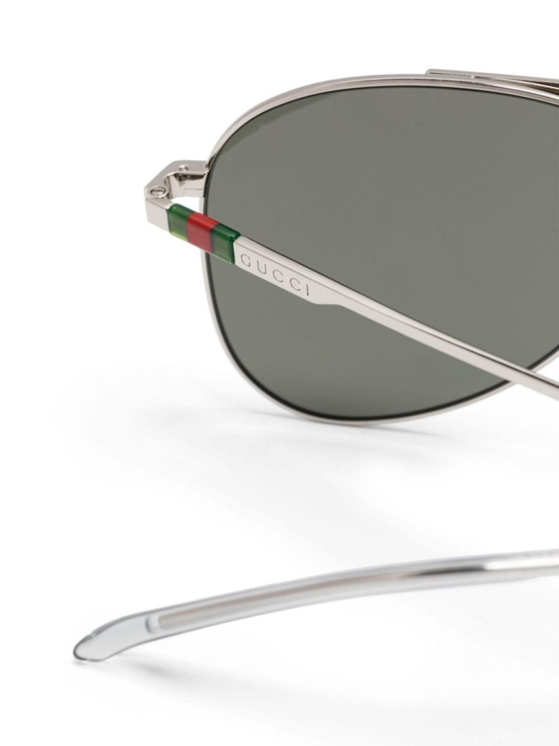 Солнцезащитные очки-пилоты Gucci Eyewear, серебряный — фото 3