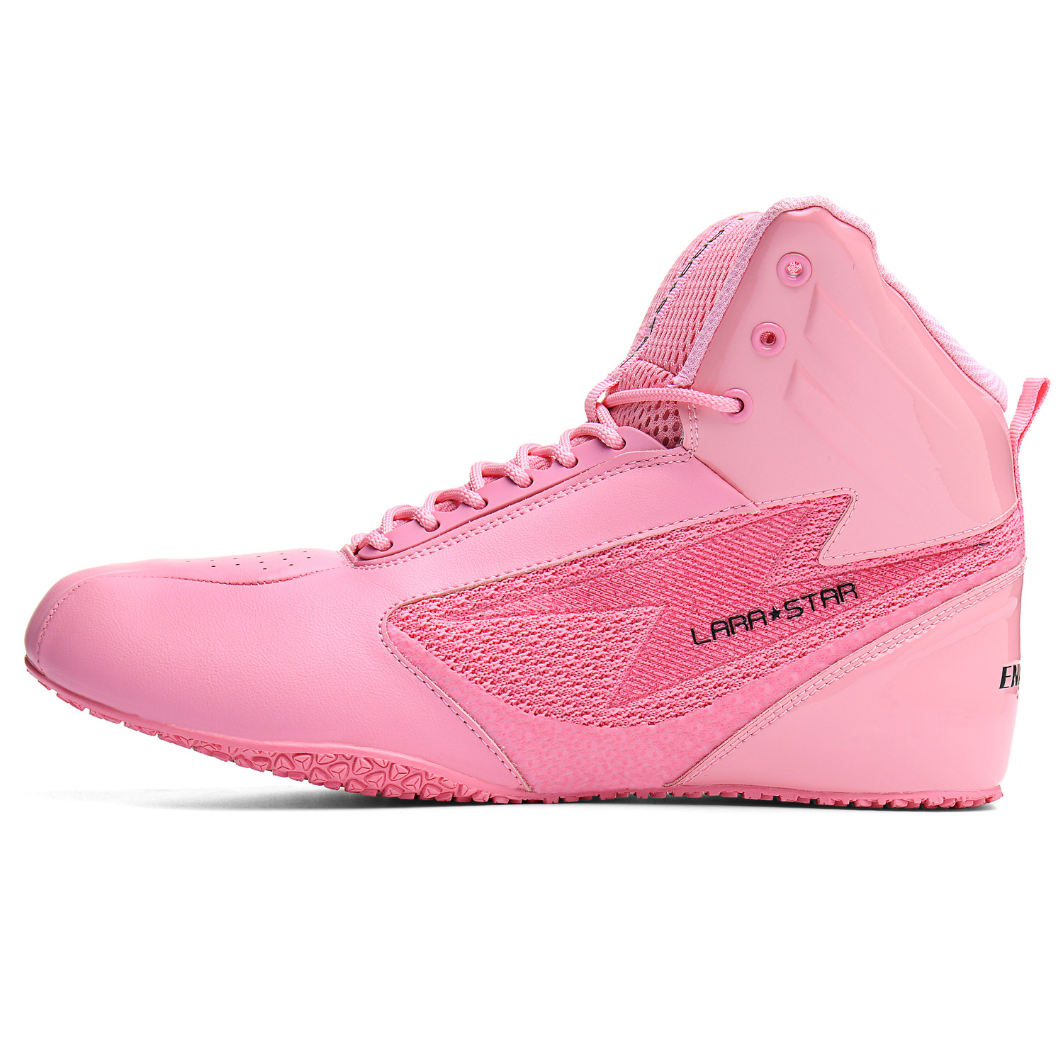 

LARA STAR Антискользящие износостойкие высокие кроссовки для тренировок унисекс розовые[утолщенный язычок/обертка пятки/износостойкая резиновая подошва]