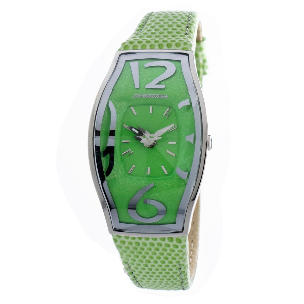 

Женские часы Chronotech Leather, зеленый